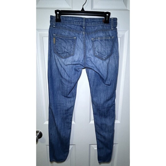 PAIGE Women’s Skyline Ankle Peg Mid Rise Medium Wash Jeans Size 26 - Picture 6 of 7
